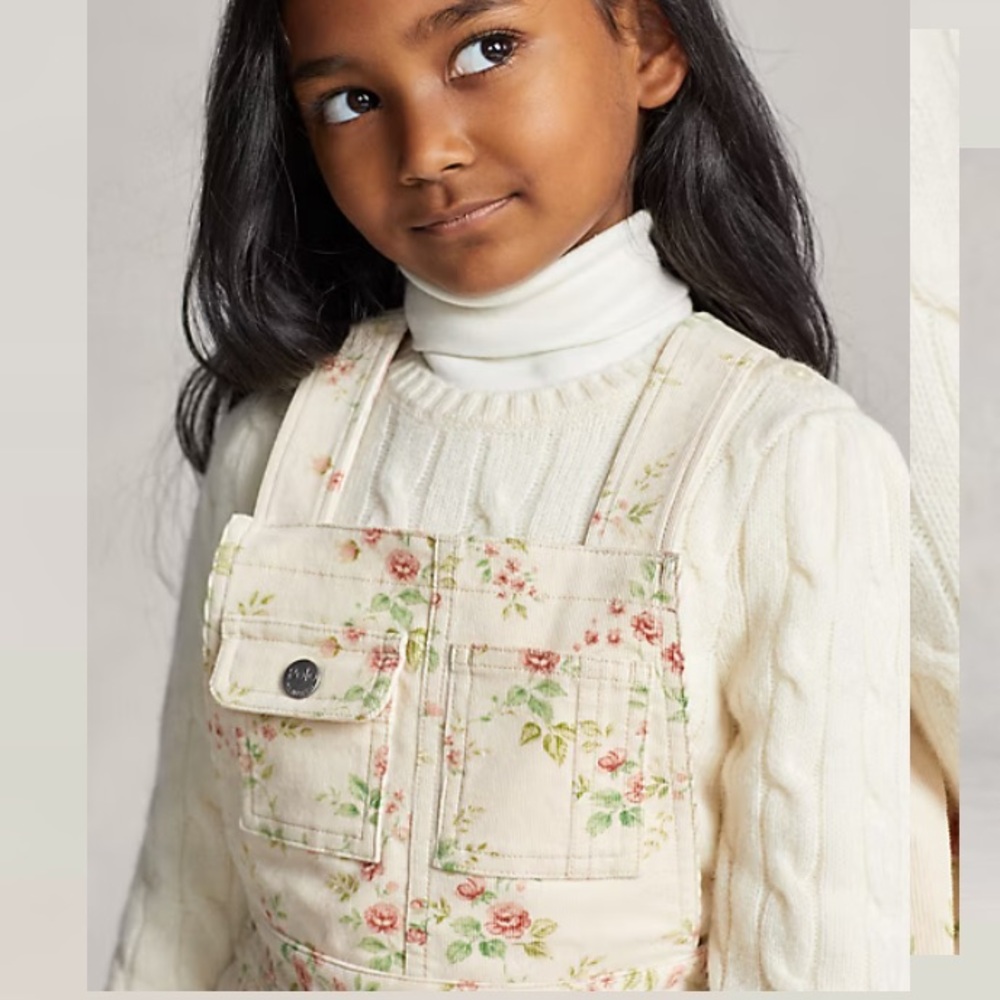Ralph Lauren Floral Corduroy Dress - Picture 4 of 11